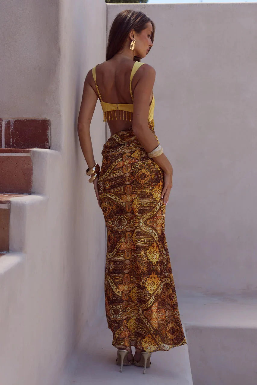 Alzona Maxi Dress - Magnolia Mango