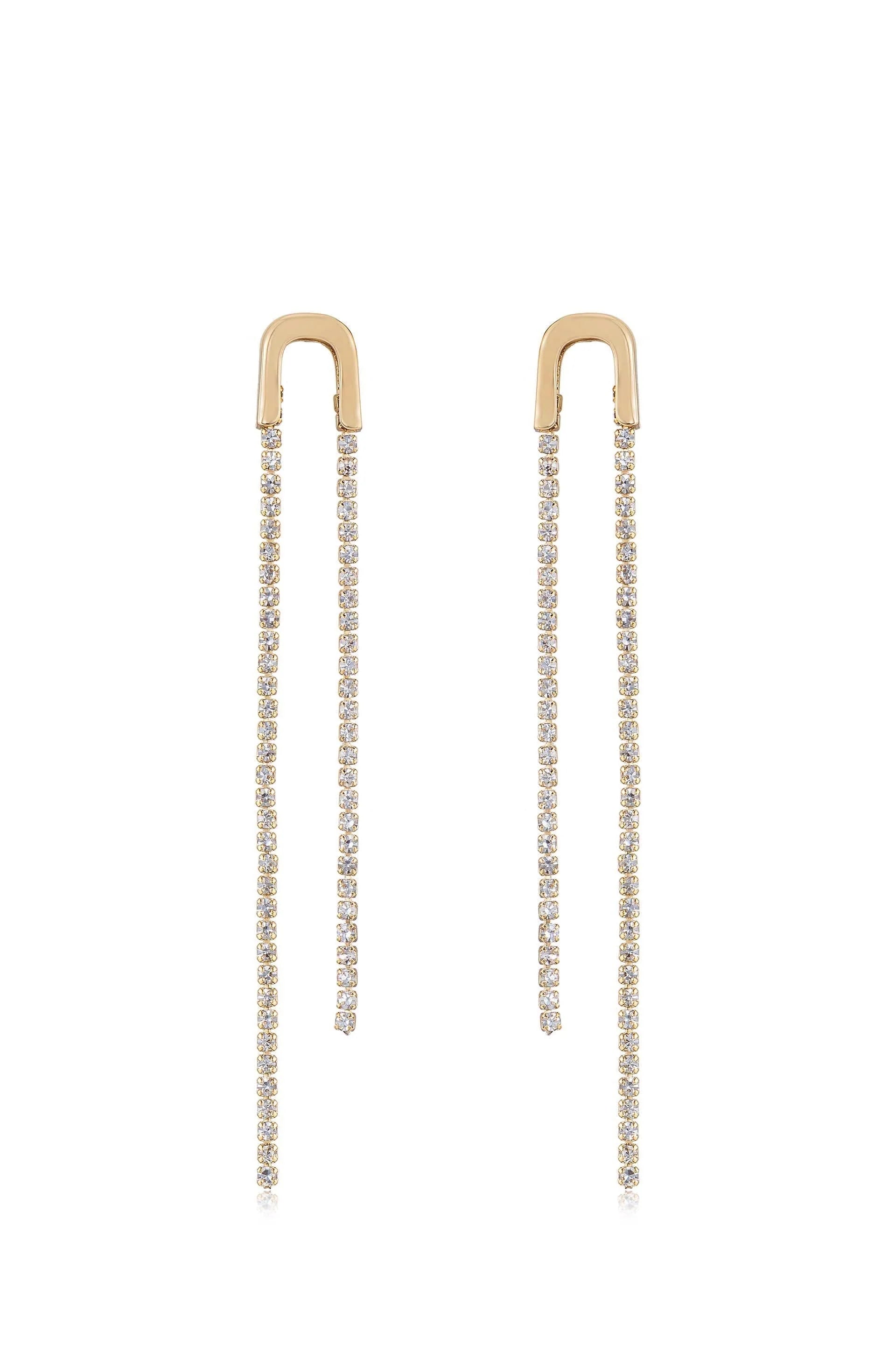 Double Chain Drop Earrings