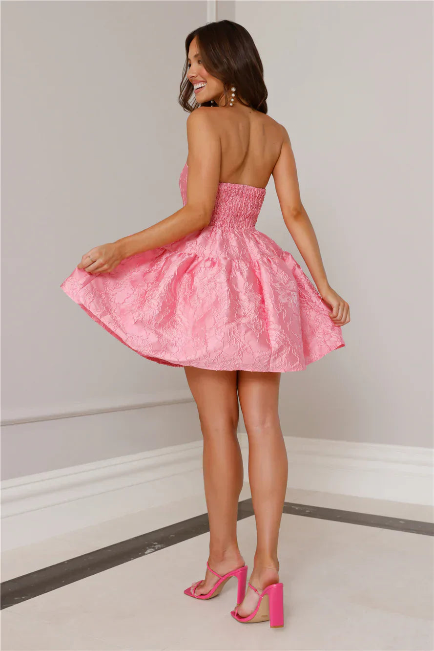 Silhouette Of Dreams Strapless Mini Dress