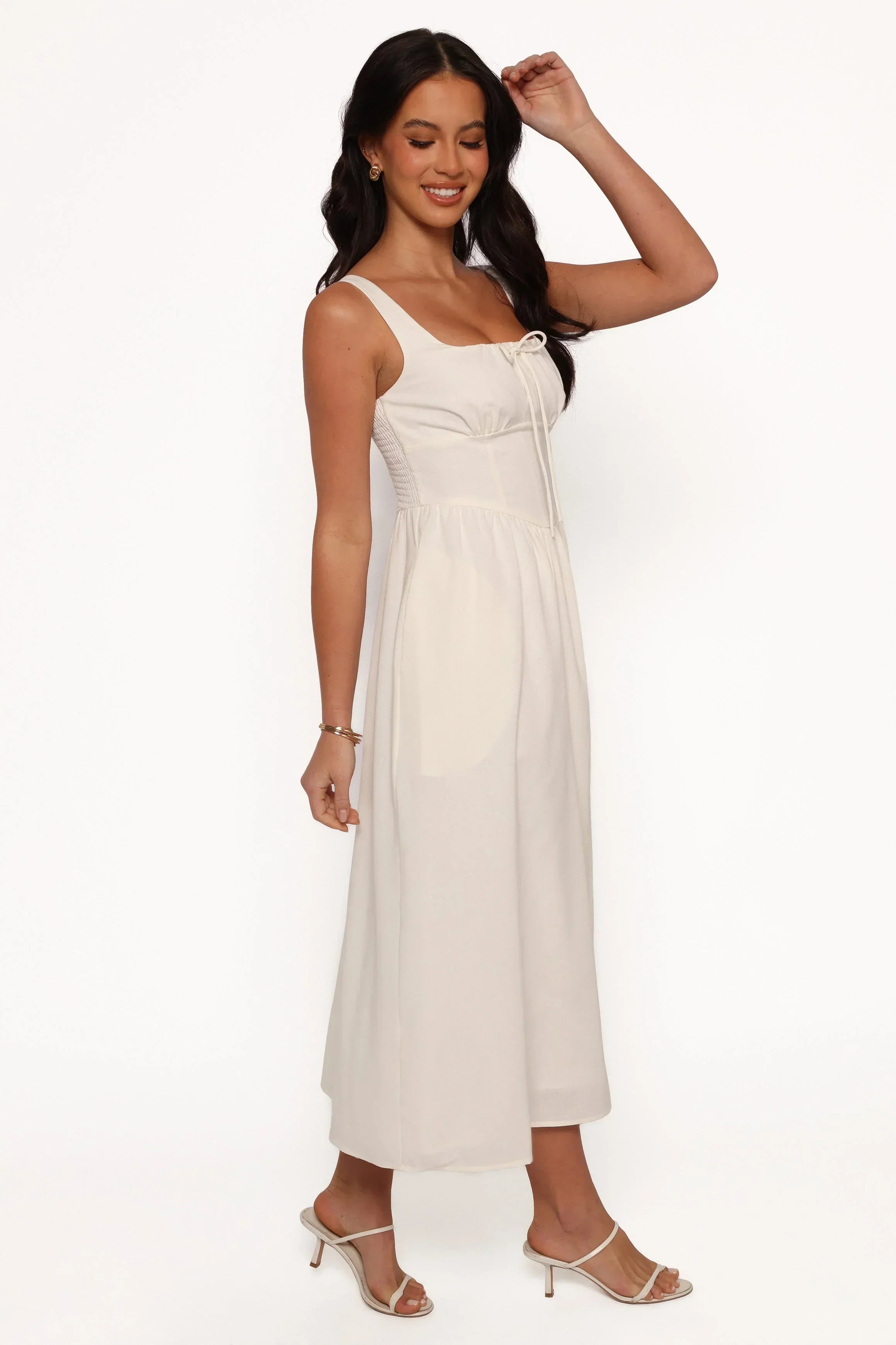 Kinslee Midi Dress - White