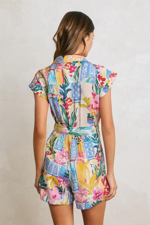 Vittoria Summer Print Romper