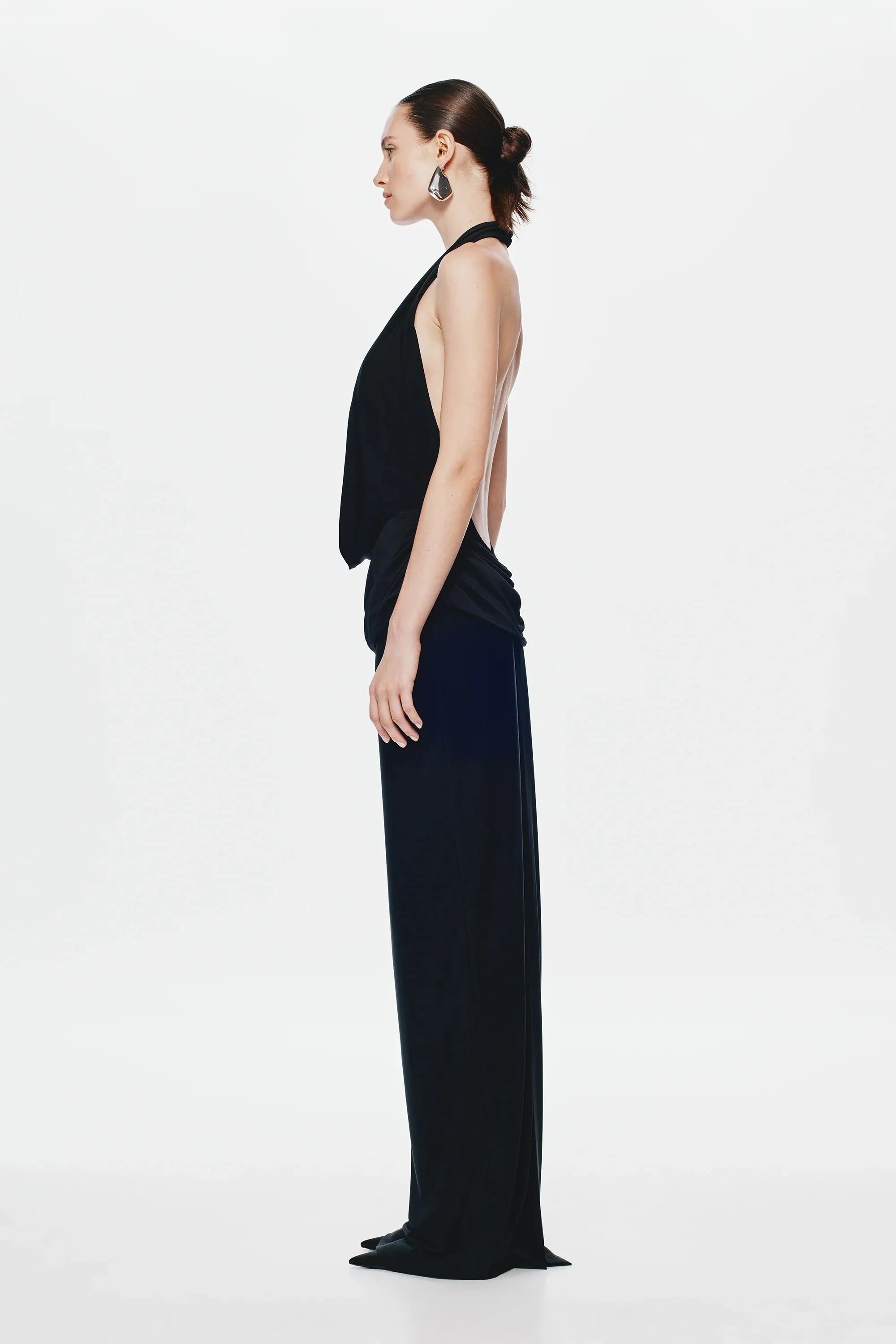 Misha Vanessa Jersey Maxi Dress - Black
