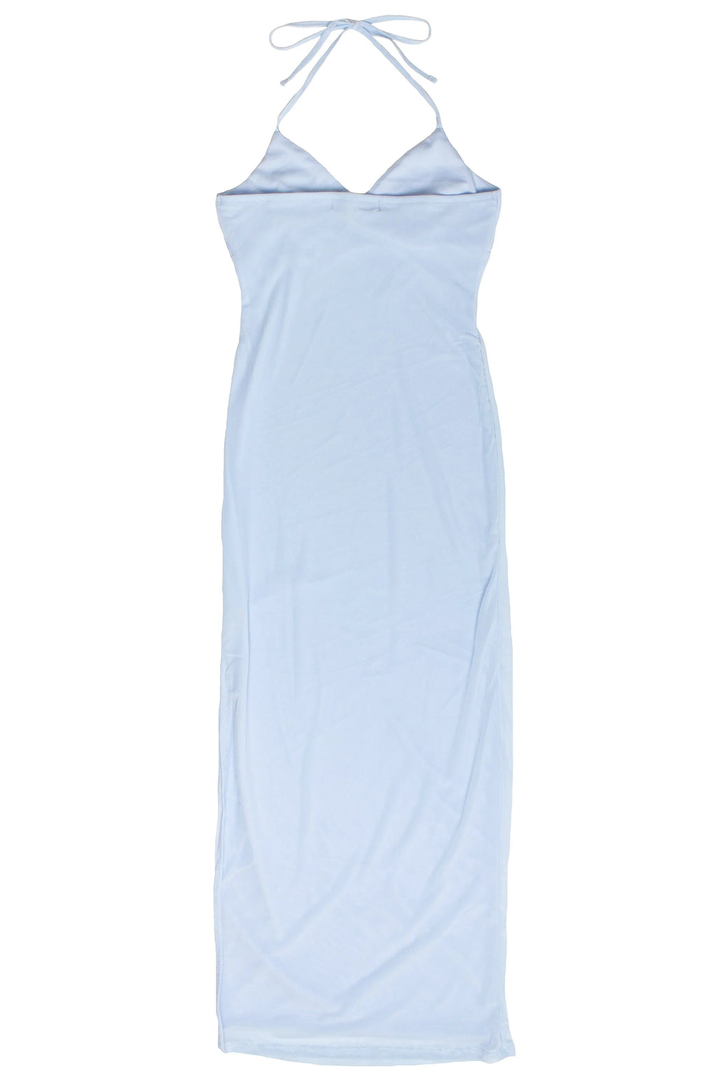 Sequin Beaded Halter Maxi Dress