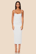 Nookie Tucked Tease Midi Dress - White
