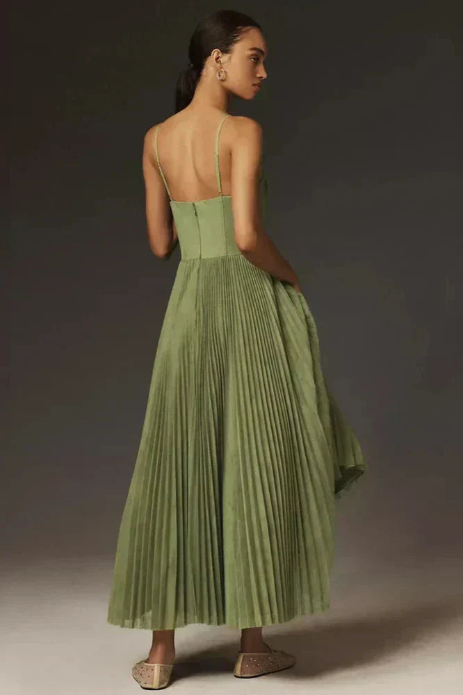 Amarè – Tulle midi dress with sweetheart neckline