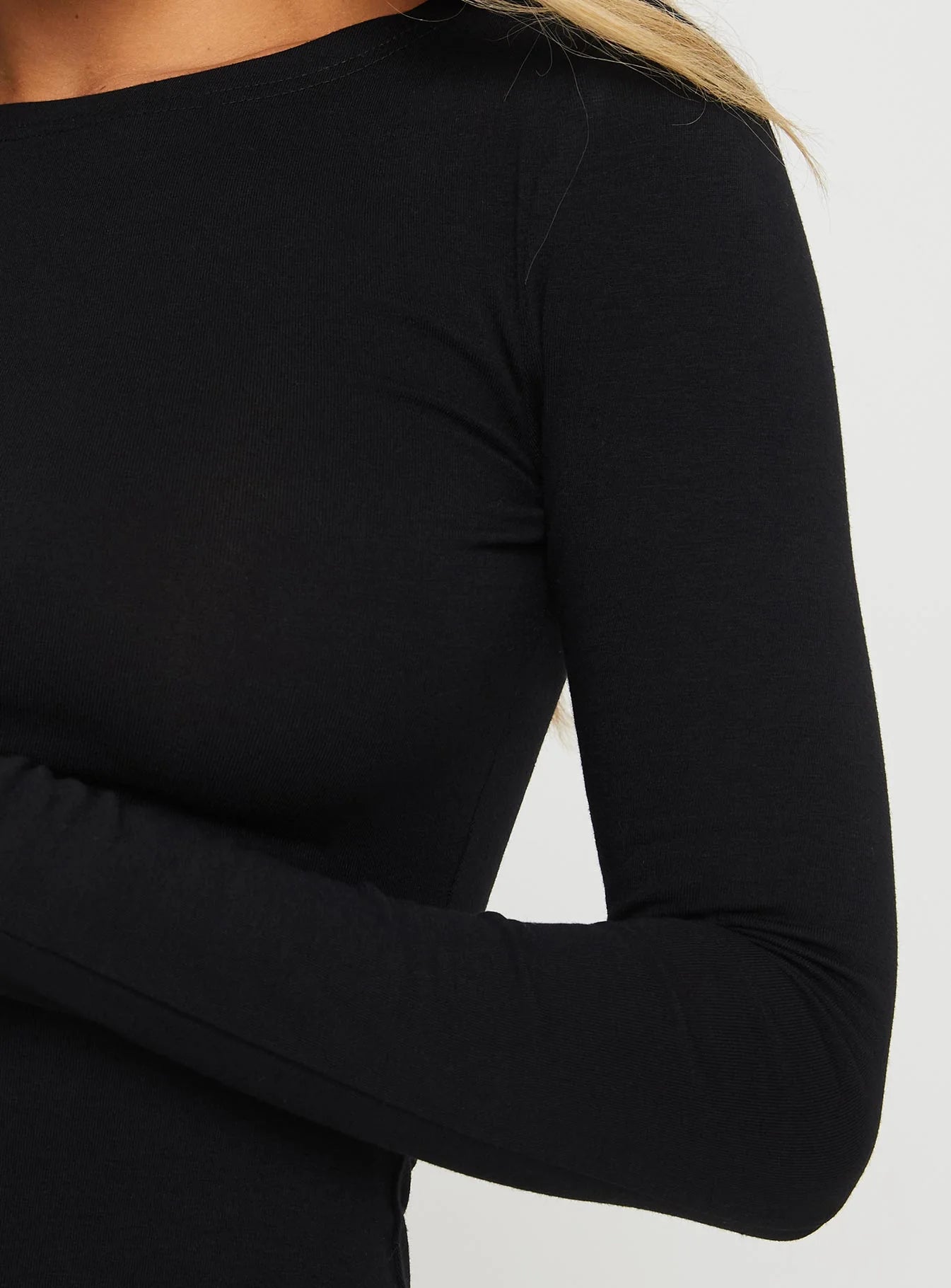 Lex Long Sleeve Mini Dress Black Tall