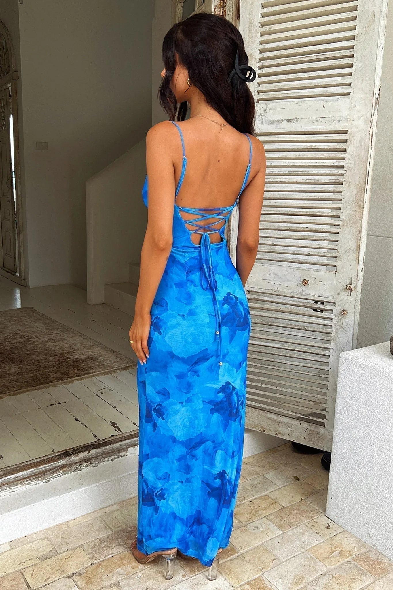 Sarai – Elegant long floral dress