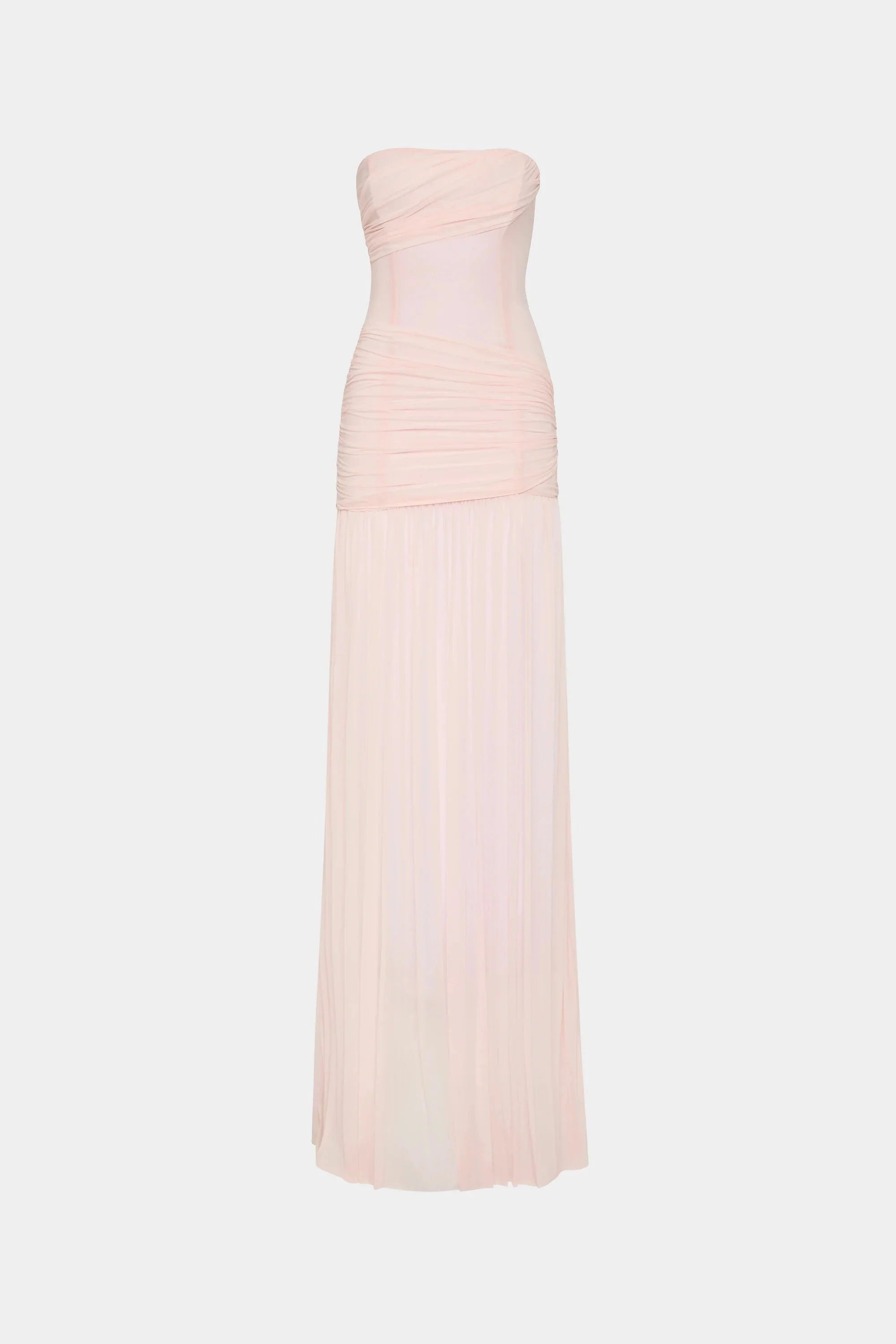 Misha Ember Wrapped Maxi Dress - Dusty Pink