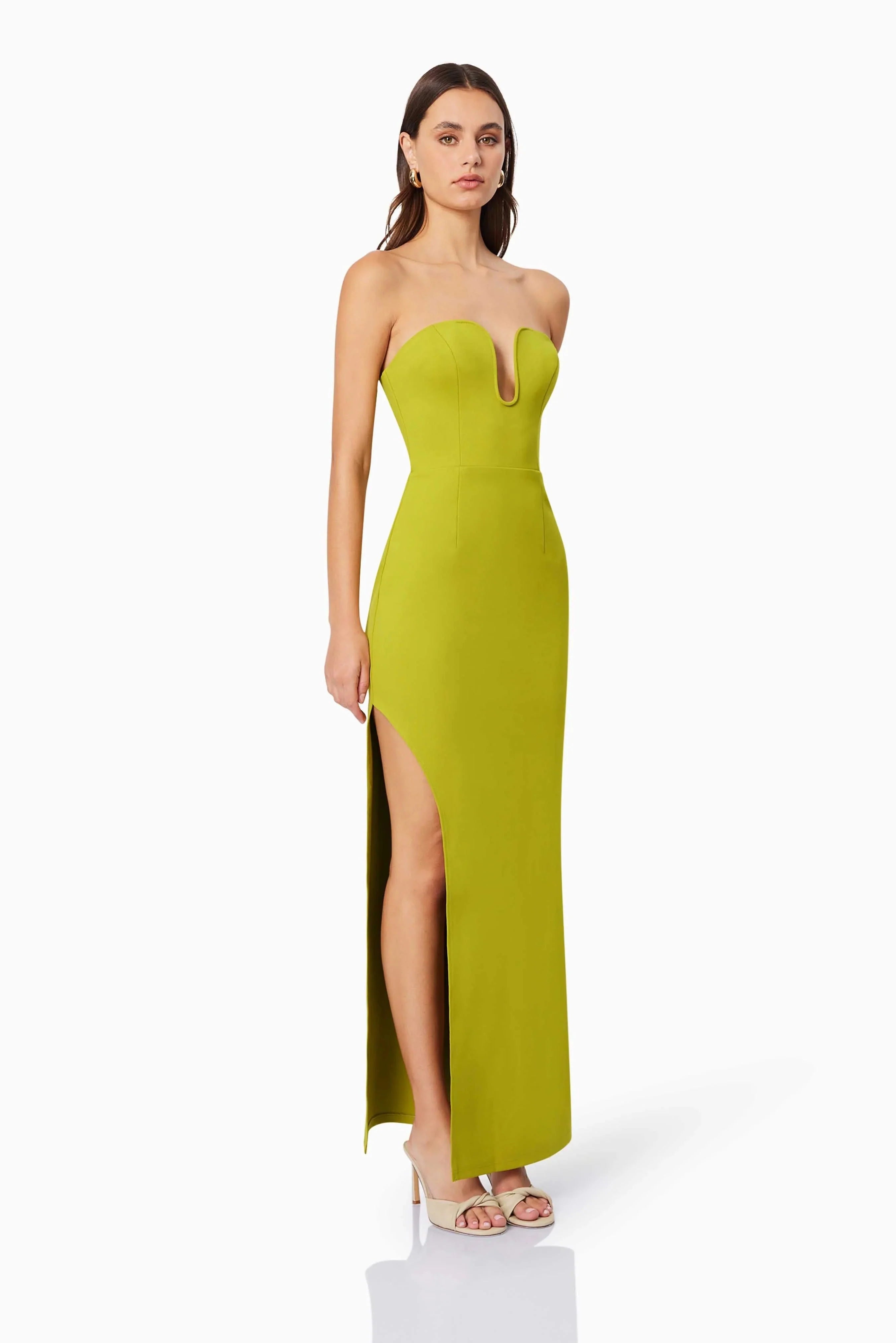 Eden Maxi Dress - Chartreuse