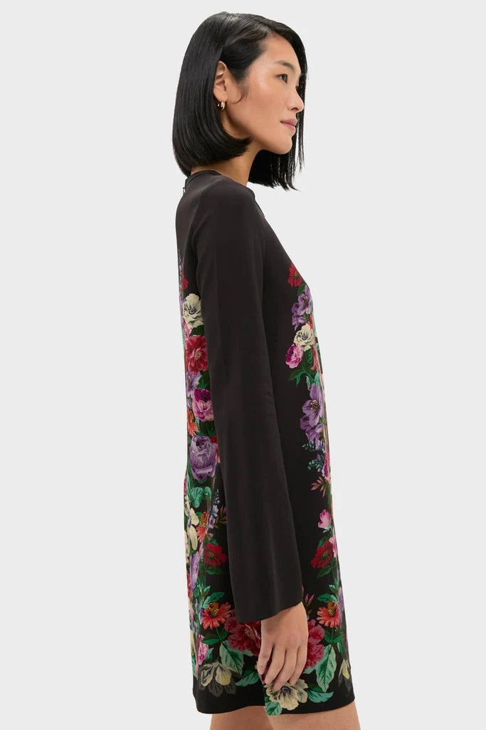 Multi Viktoria Print Long Sleeve Mini Dress