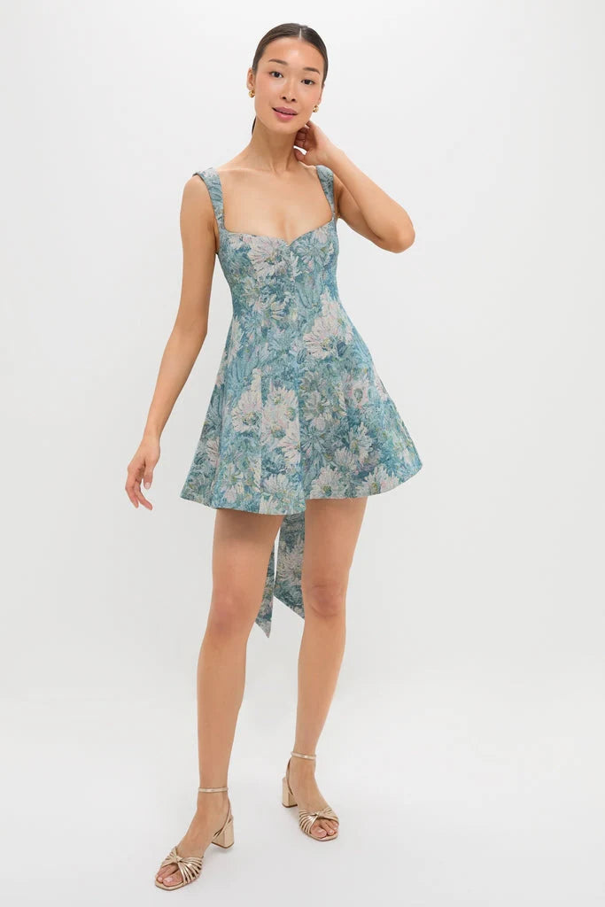 Aquarelle Jacquard Rue Mini Dress