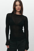 Myles Crew Neck Top - Black