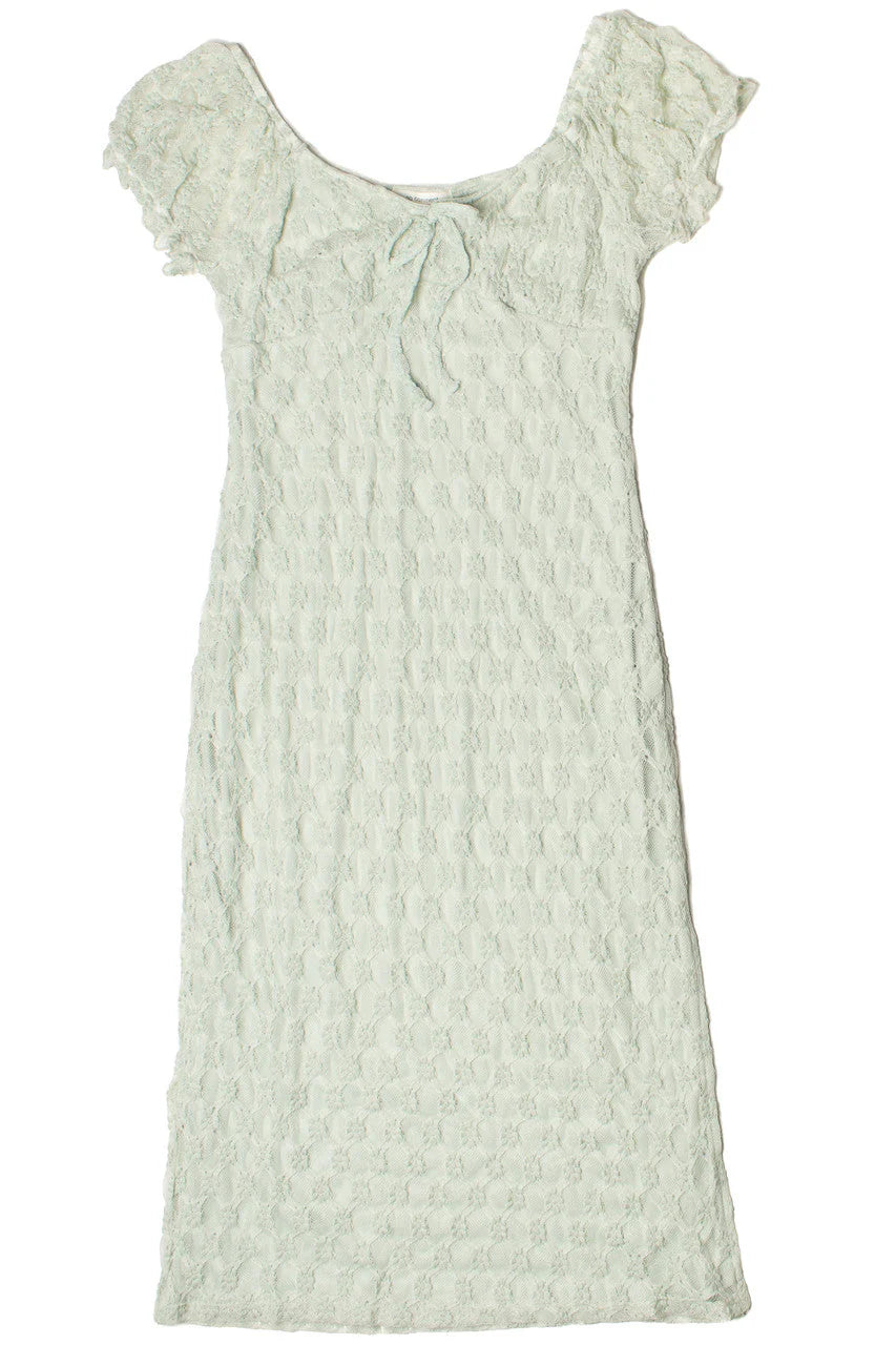 Floral Lace Sweetheart Midi Dress